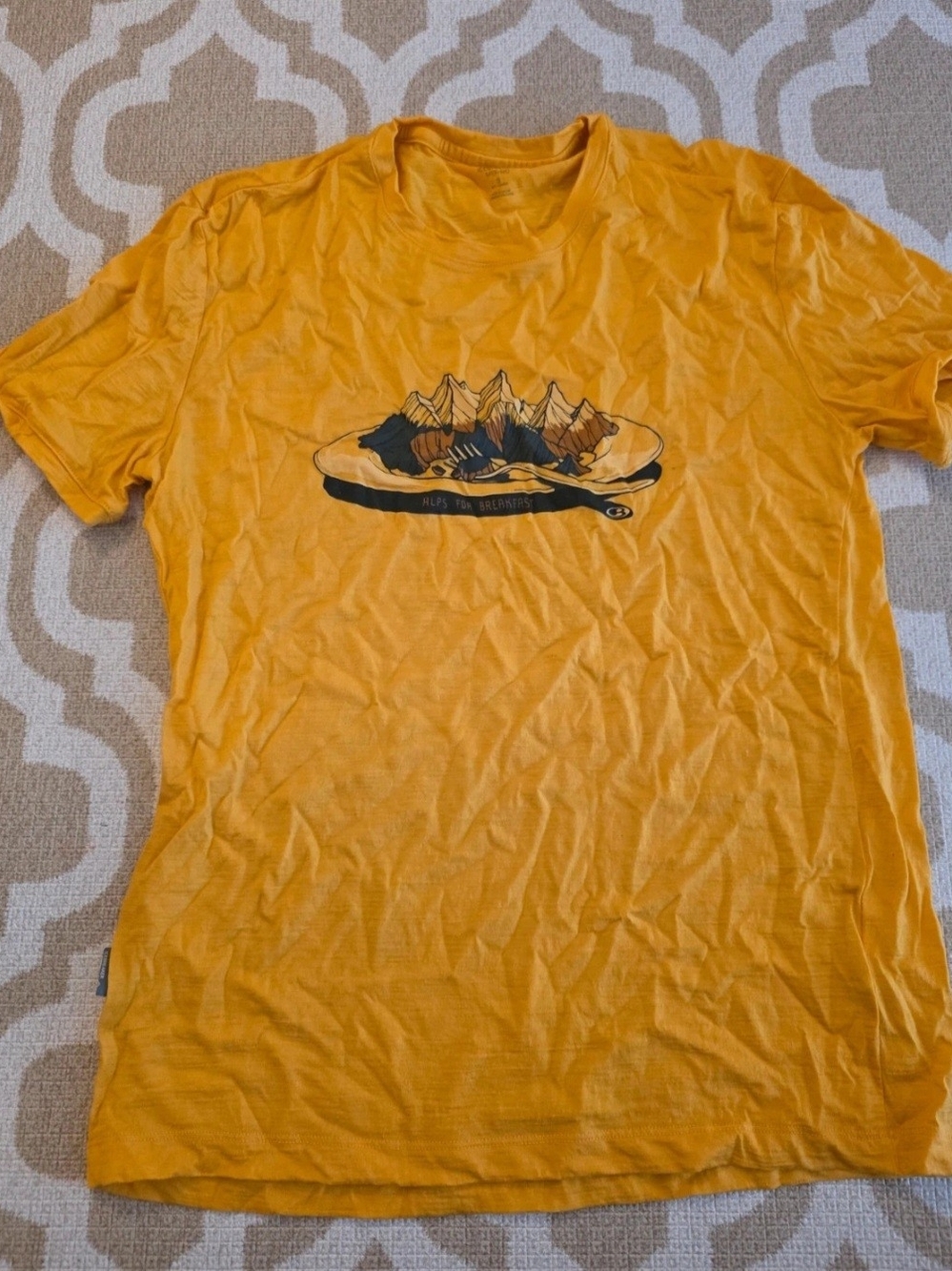 Icebreaker Yellow Short-Sleeve Graphic Tee